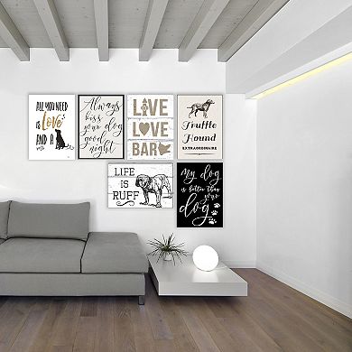 Stupell Home Decor Always Kiss Your Dog Goodnight Wall Plaque Art