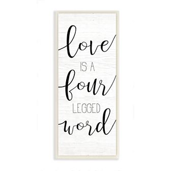 Stupell Home Decor Love Dog Cat Plaque Wall Art