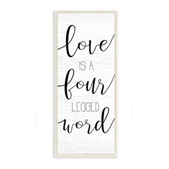 Stupell Home Decor Love Dog Cat Plaque Wall Art