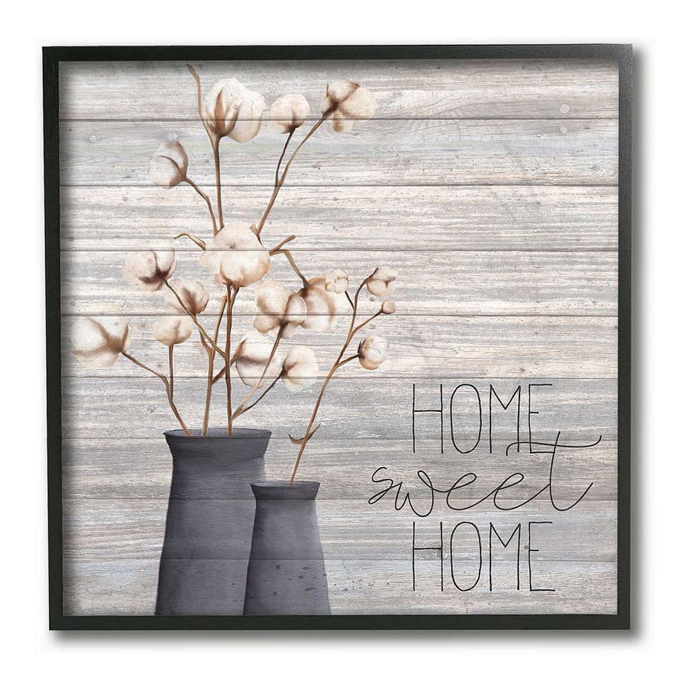 Stupell Home Decor Home Sweet Home Framed Giclee Texturized Art