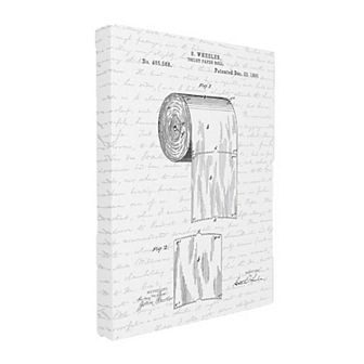 Stupell Home Decor Toilet Paper Roll Canvas Wall Art