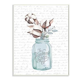 Stupell Home Decor Handmade Soap Jar Wall Plaque Art