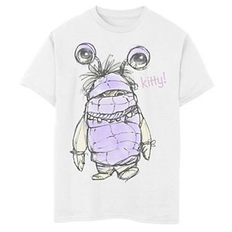 Disney / Pixar's Monsters, Inc. Boys 8-20 Boo Penciled KITTY Graphic Tee