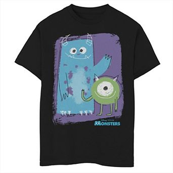 Disney / Pixar's Monsters, Inc. Boys 6-20 Mike & Sully Painted Sketch Graphic Tee