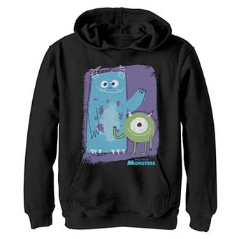 Disney / Pixar's Monsters, Inc. Boys 8-20 Mike & Sully Painted Sketch Graphic Fleece Hoodie