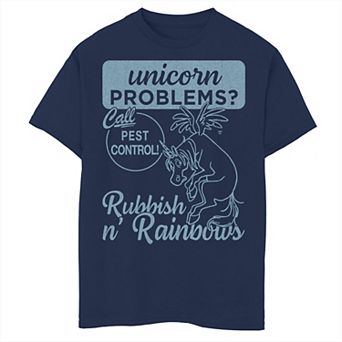 Disney / Pixar's Onward Boys 8-20 Unicorn Problems Call Pest Control Graphic Tee