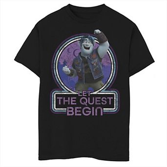 Disney / Pixar's Onward Boys 8-20 Barley Let The Quest Begin Portrait Graphic Tee