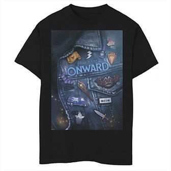 Disney / Pixar's Onward Boys 8-20 Barley Vest Patch Poster Graphic Tee