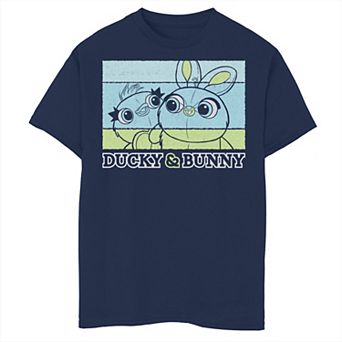 Disney / Pixar's Toy Story 4 Boys 8-20 Duck & Bunny Retro Style Poster Graphic Tee