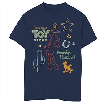 Disney / Pixar's Toy Story Boys 8-20 Howdy Partner Woody Shapes Graphic Tee