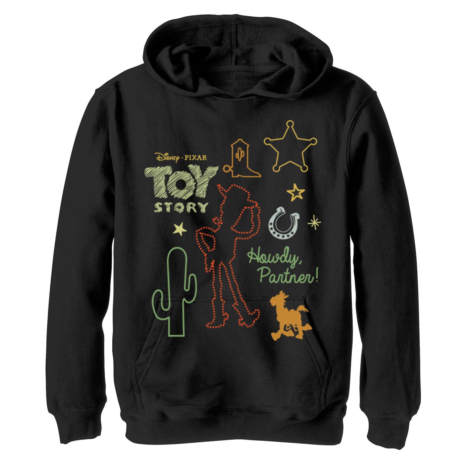 Image for Disney / Pixar 's Toy Story Boys 8-20 Howdy Partner Woody Shapes Graphic Fleece Hoodie at Kohl's.