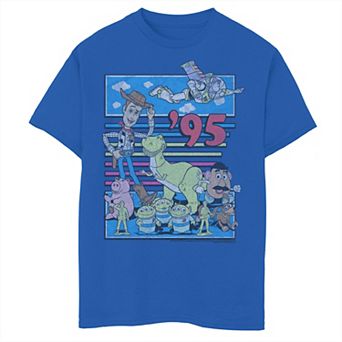 Disney / Pixar's Toy Story Boys 8-20 95 Retro Distressed Colorful Graphic Tee