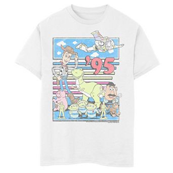 Disney / Pixar's Toy Story Boys 8-20 95 Retro Distressed Colorful Graphic Tee