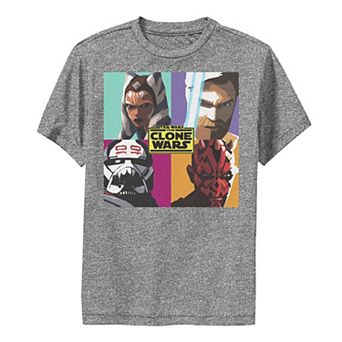 Boys 8-20 Star Wars: The Clone Wars Pop Art Box Up Performance Graphic Tee
