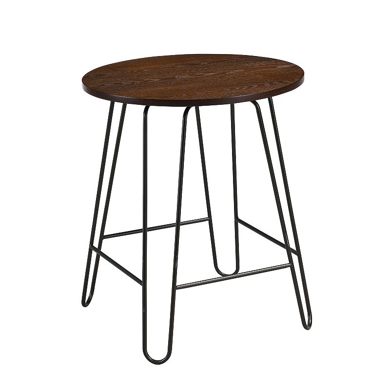 Carolina Forge Ethan 20-in. Round Side Table, Multicolor