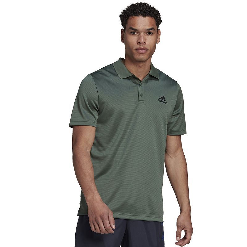 Mens adidas Design to Move Polo, Size: Small, Dark Green
