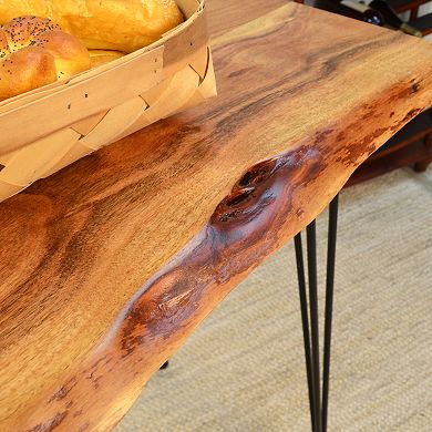 Carolina Living Seti Live Edge Console Table