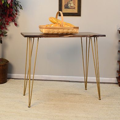 Carolina Living Seti Live Edge Bar Table