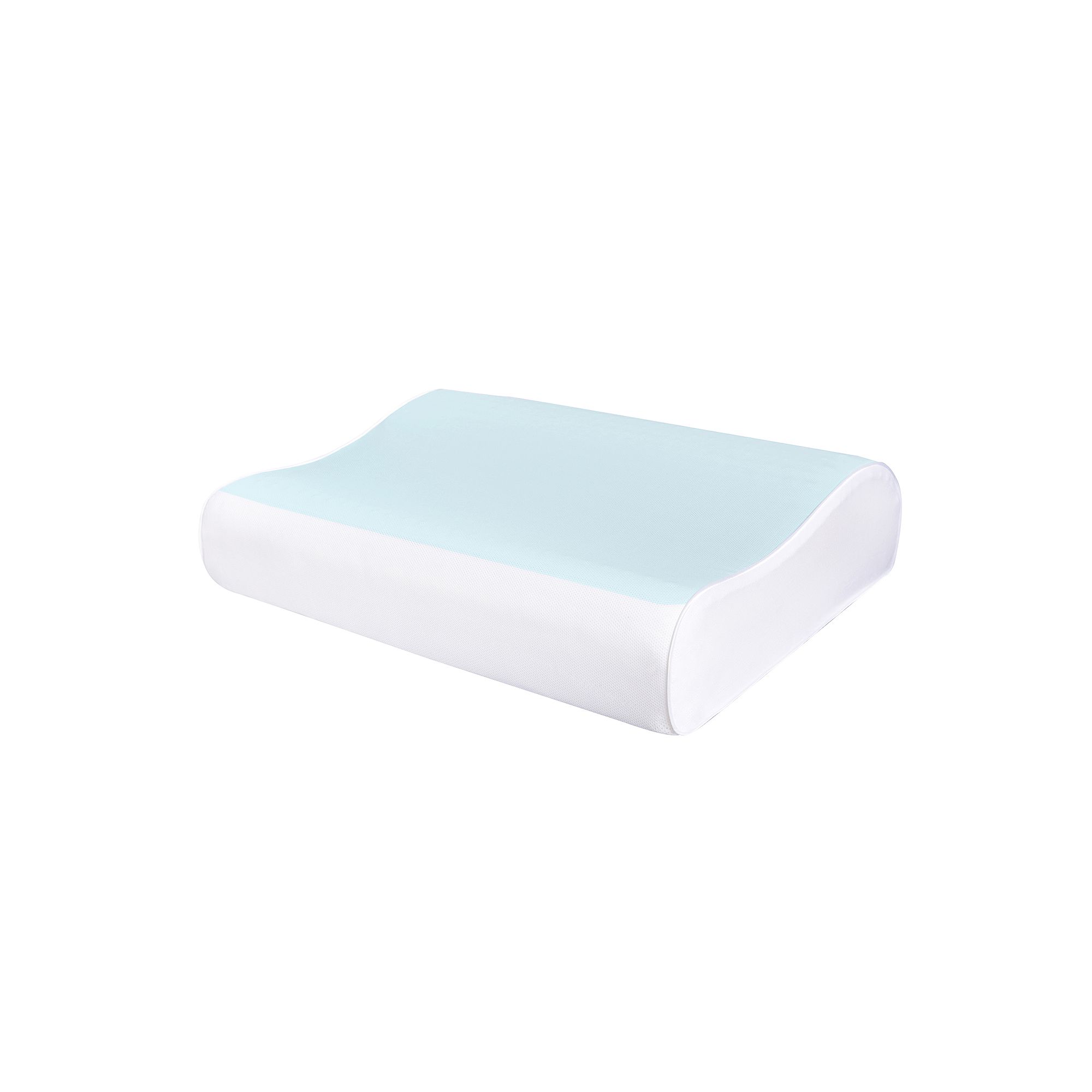 Comfort Revolution Contour Bubble Gel & Memory Foam Pillow, White