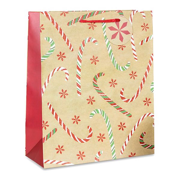 Candy Cane Christmas Gift Bag