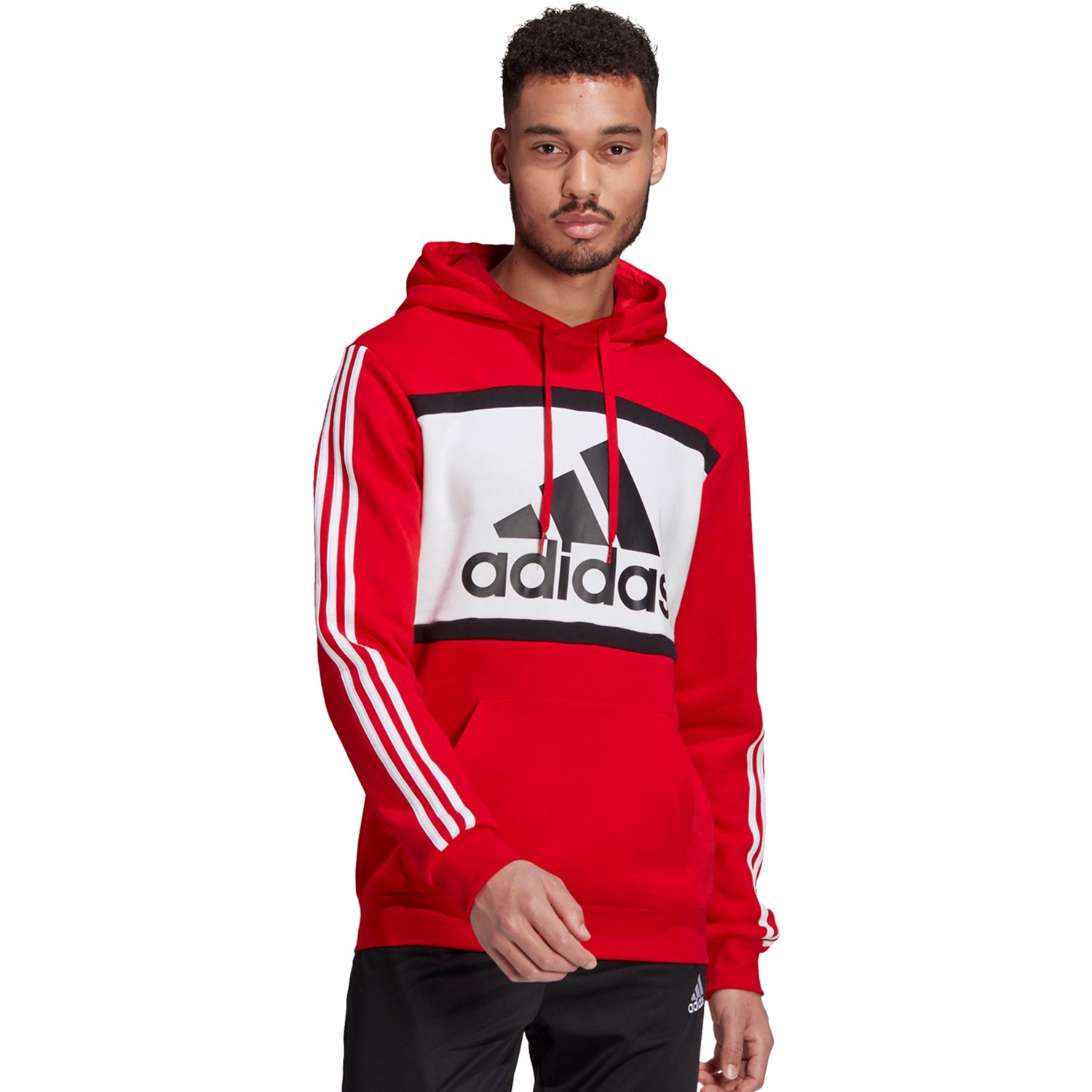 red and white adidas jumper