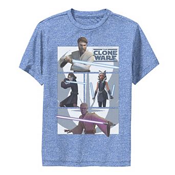 Boys 8-20 Star Wars: The Clone Wars Jedi Panels Performance Graphic Tee