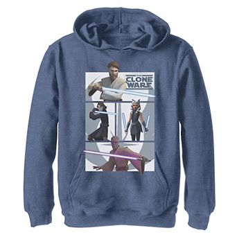 Boys 8-20 Star Wars: The Clone Wars Jedi Panels Graphic Fleece Hoodie