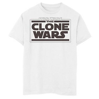 Boys 8-20 Star Wars Clone Wars Simple Logo Graphic Tee