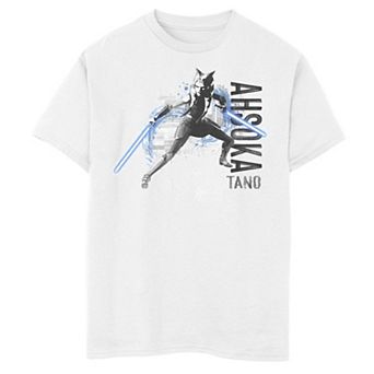 Boys 8-20 Star Wars: The Clone Wars Ahsoka Tano Lightsaber Action Graphic Tee