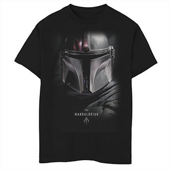 Boys 8-20 Star Wars The Mandalorian Bounty Hunter Shadow Graphic Tee