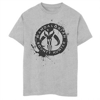 Boys 8-20 Star Wars The Mandalorian Paint Splatter Emblem Graphic Tee