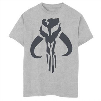 Boys 8-20 Star Wars The Mandalorian Mythosaur Skull Logo Graphic Tee