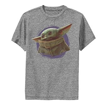 Boys 8-20 Star Wars The Mandalorian The Child Purple Smoke Performance Graphic Tee