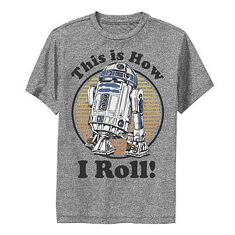 Boys 8-20 Star Wars C-3PO R2-D2 Besties Badge Performance Graphic Tee