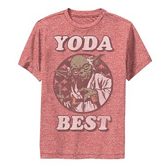 Boys 8-20 Star Wars Yoda Best Vintage Valentine's Performance Graphic Tee