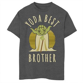 Boys 8-20 Star Wars Yoda Best Brother Cartoon Yoda Graphic Tee