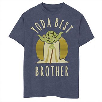 Boys 8-20 Star Wars Yoda Best Brother Cartoon Yoda Graphic Tee