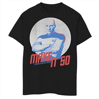 Boys 8-20 Star Trek The Next Generation Make It So Graphic Tee