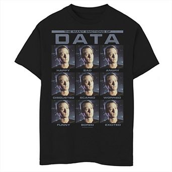 Boys 8-20 Star Trek Next Generation Emotions Of Data Graphic Tee