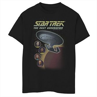 Boys 8-20 Star Trek The Next Generation Group Shot Bubble Portrait Graphic Tee