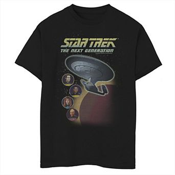 Boys 8-20 Star Trek The Next Generation Group Shot Bubble Portrait Graphic Tee