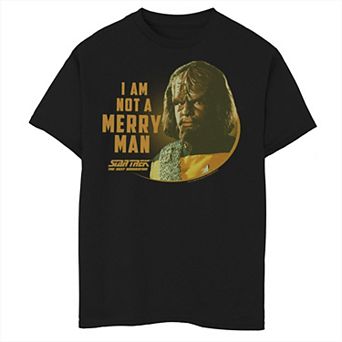 Boys 8-20 Star Trek Worf Unmerry Man Graphic Tee