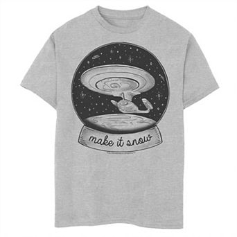 Boys 8-20 Star Trek: The Next Generation Enterprise Snow Globe Graphic Tee