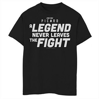 Boys 8-20 Star Trek: Picard A Legend Never Leaves The Fight Graphic Tee