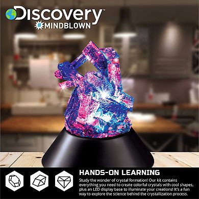 Discovery #Mindblown Crystal Growing Kit 13-piece Chemistry Lab