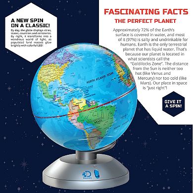 Discovery #Mindblown 2-in-1 Globe Light with Day and Night Illumination