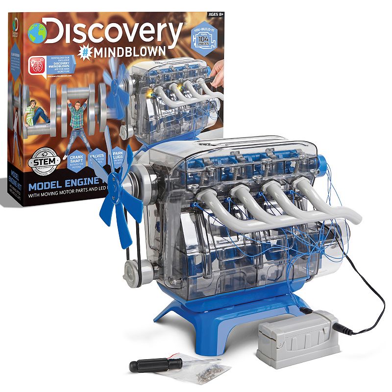 Discovery #Mindblown Toy Kids Model Engine Kit, Multicolor