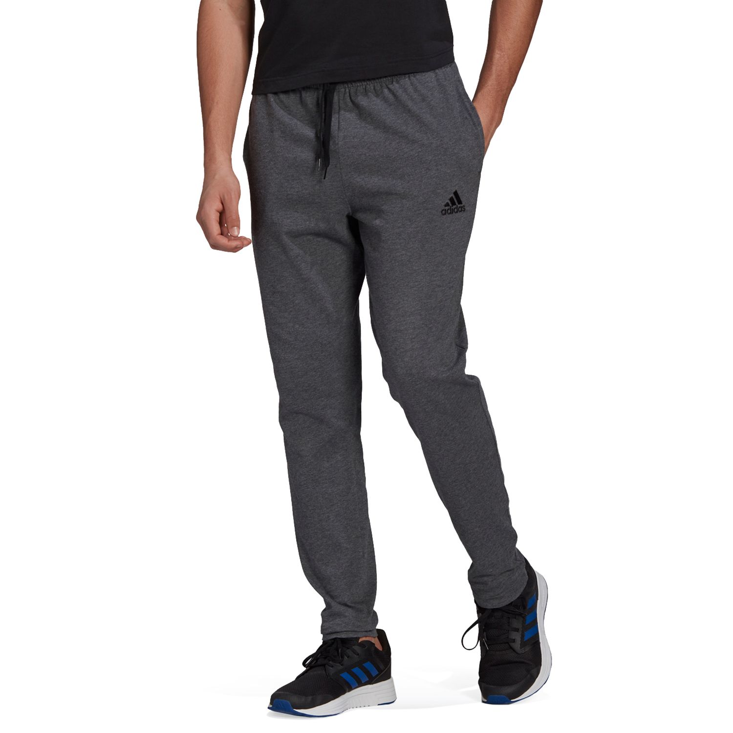 grey adidas pants mens