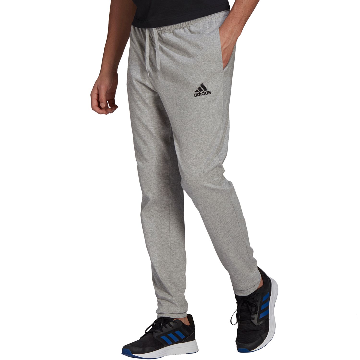 gray adidas track pants
