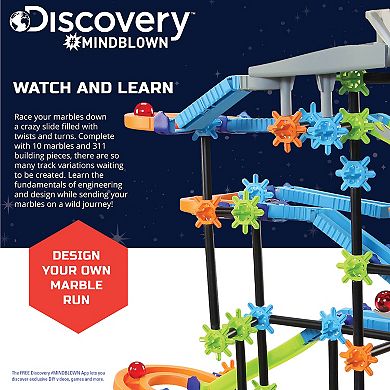 Discovery #Mindblown Toy Marble Run 321-piece Construction Set